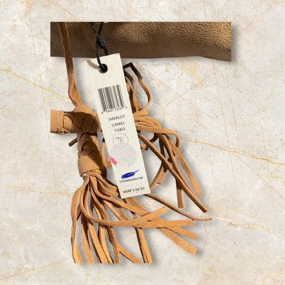 Steve Madden J Merlot Camel TOBO Shoulder Bag. New - Picture 8 of 9